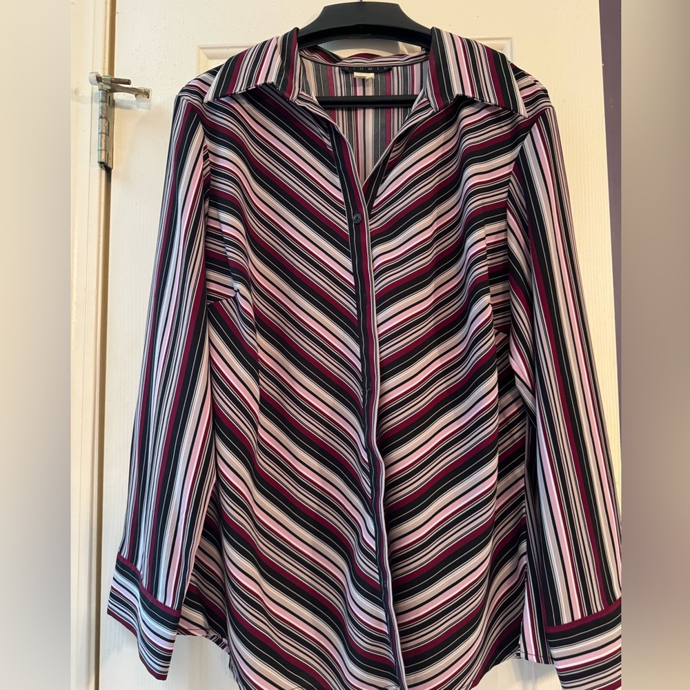 Striped button up shirt